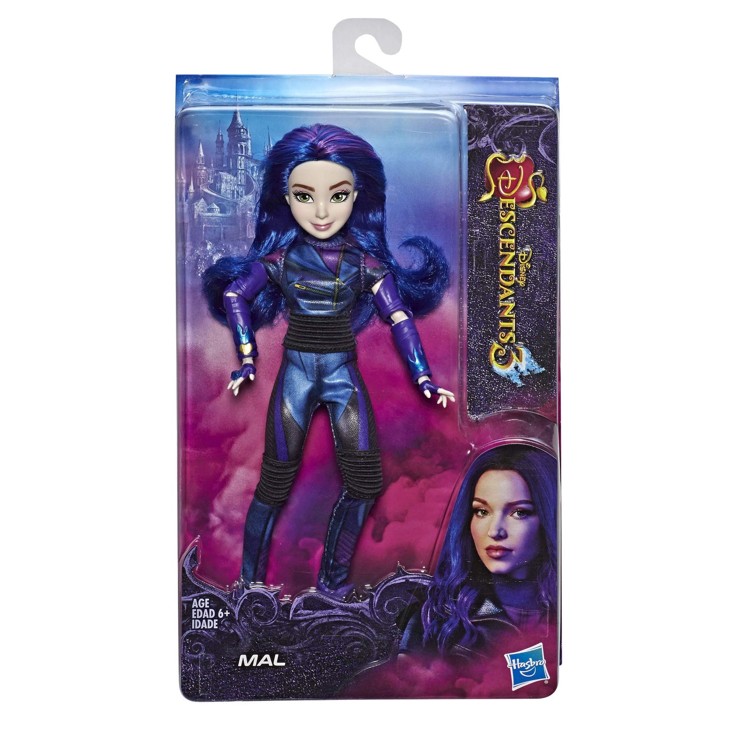 Disney Descendants Mal Doll, Inspired Descendants 3, Fashion Doll for Girls