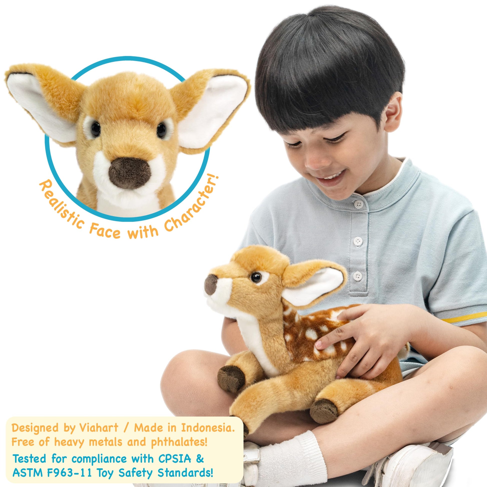 TigerHart Debbie The Baby Deer - 12 Inch Stuffed Animal Plush