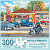 Bits and Pieces 300 Piece Puzzles for Adults - Remembering Full Service - 300 Large Pieces 18" x 24" Jigsaw Puzzles, Classic Cars Gas Staion