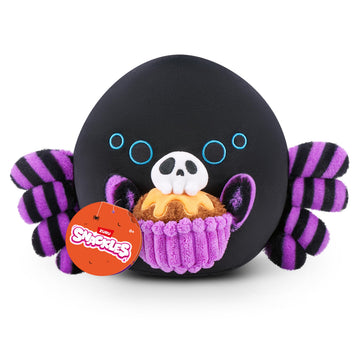 Snackles Halloween Series 1 8-inch Plush (Shadow) by ZURU, Plush with Snack Accessory