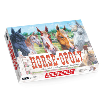 Late for the Sky Horse-Opoly Board Game for Families & Kids, Property Trading Strategy, 2-6 Players, Ages 8+, Educational Horse Breeds, Fast Play
