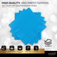 Amcrate Big Party Pack 100 Count Caribbean Blue Beverage Napkins - Ideal for Wedding, Party, Birthday, Dinner, Lunch, Cocktails. (4” x 4”)