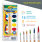 Watercolor Paint Set for Kids 16 vivid Watercolor Paint Mixing Palette, Paper Pad and 8 Brushes, Water Color Painting Kids and Adult Beginner Supplies
