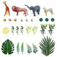 27 PCS Jungle Animal Cake Toppers, Safari Animals Figure Toys Picks Jungle Wild One Animals Cake Decorations for Baby Shower Safari Party Holiday