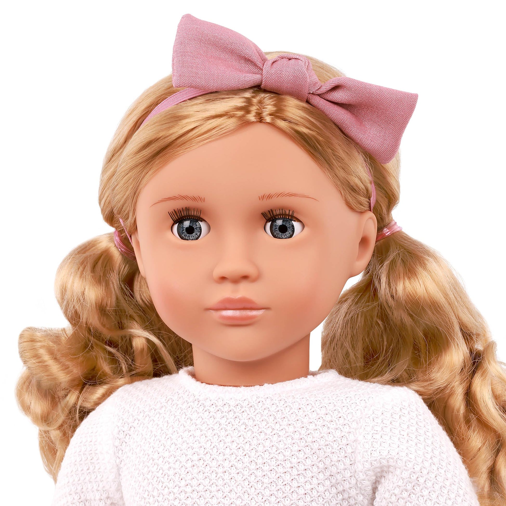 Our Generation Effie 18 Inch Doll, Soft Body, Closed Eyes and Combable Hair, Clothes Set with Ruffle Skirt and Accessories