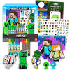 Minecraft Sketchbook Set for Kids, Toddlers ~ 3 Pc Bundle with Minecraft Decals, and More (Drawing Pad Activity Kit)