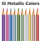Faber-Castell Metallic EcoPencils, 200 Colored Pencils for Classrooms