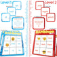 THE BAMBINO TREE Sight Word Bingo Game Level 1 and 2 - Educational Games for Kids - Learn to Read Vocabulary for Kindergarten 1st Grade - Dolch's