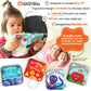 Floating Baby Bath Books Set of 4 - Bath Books for Babies, Infants - Waterproof, Mold-Free Bath Toys for Learning & Early Education (Fruit, Ocean