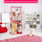 Ibnotuiy Stuffed Animal Zoo Storage PVC Stuffed Animal Holder, Pink