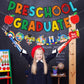 Preschool Graduation Banner Preschool Graduation Decorations Pre K Decorations Prek Congrats Party Supplies
