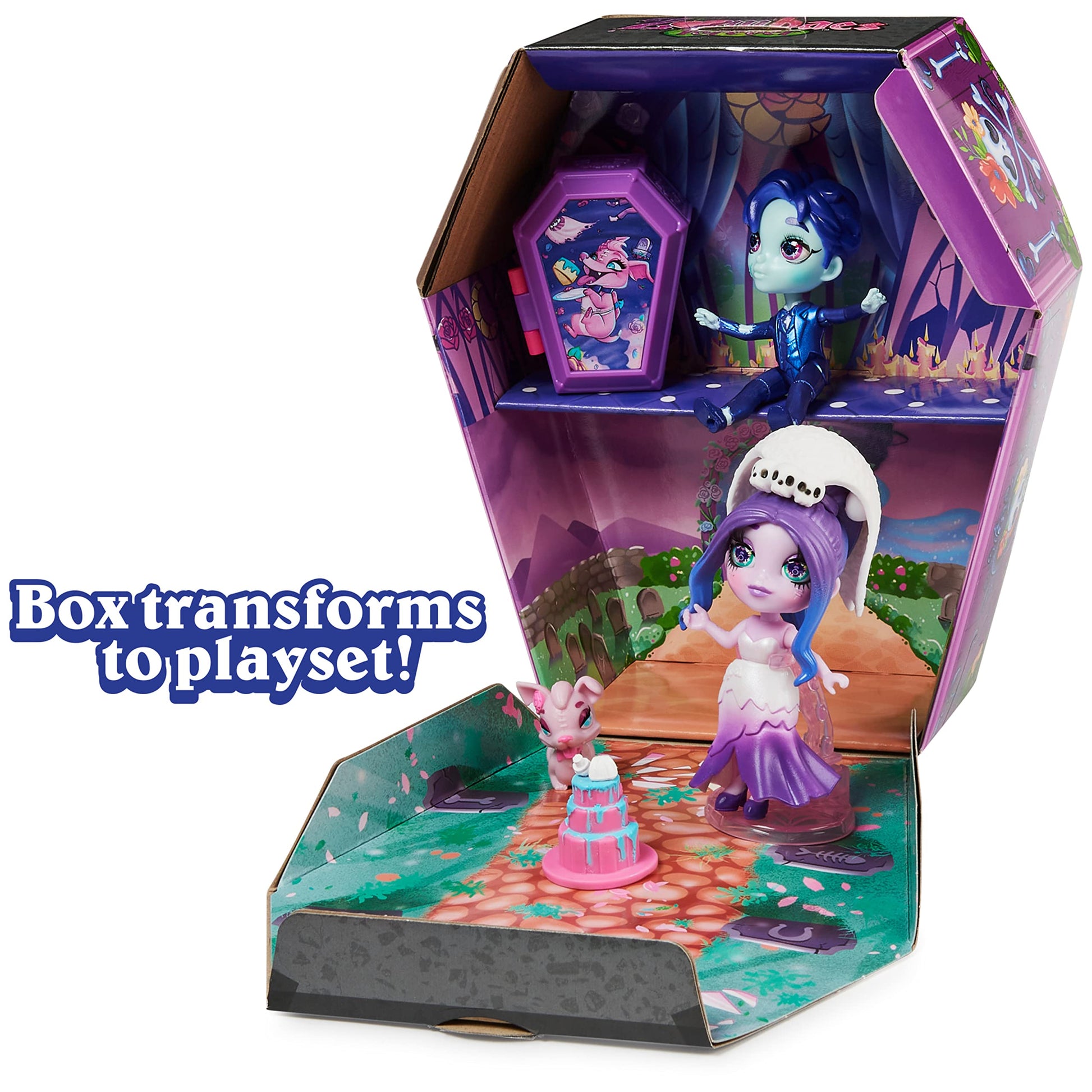 Zombaes Forever, Zombadie to Love Deluxe Zombie Dolls Set with 2 Exclusive 3.5-inch Figures, Pet & Accessory, Girls Gifts, Kids Toys for Girls