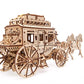 UGEARS Stagecoach 3D Mechanical Model - Wooden Brainteaser and Puzzle for Adults, Teens