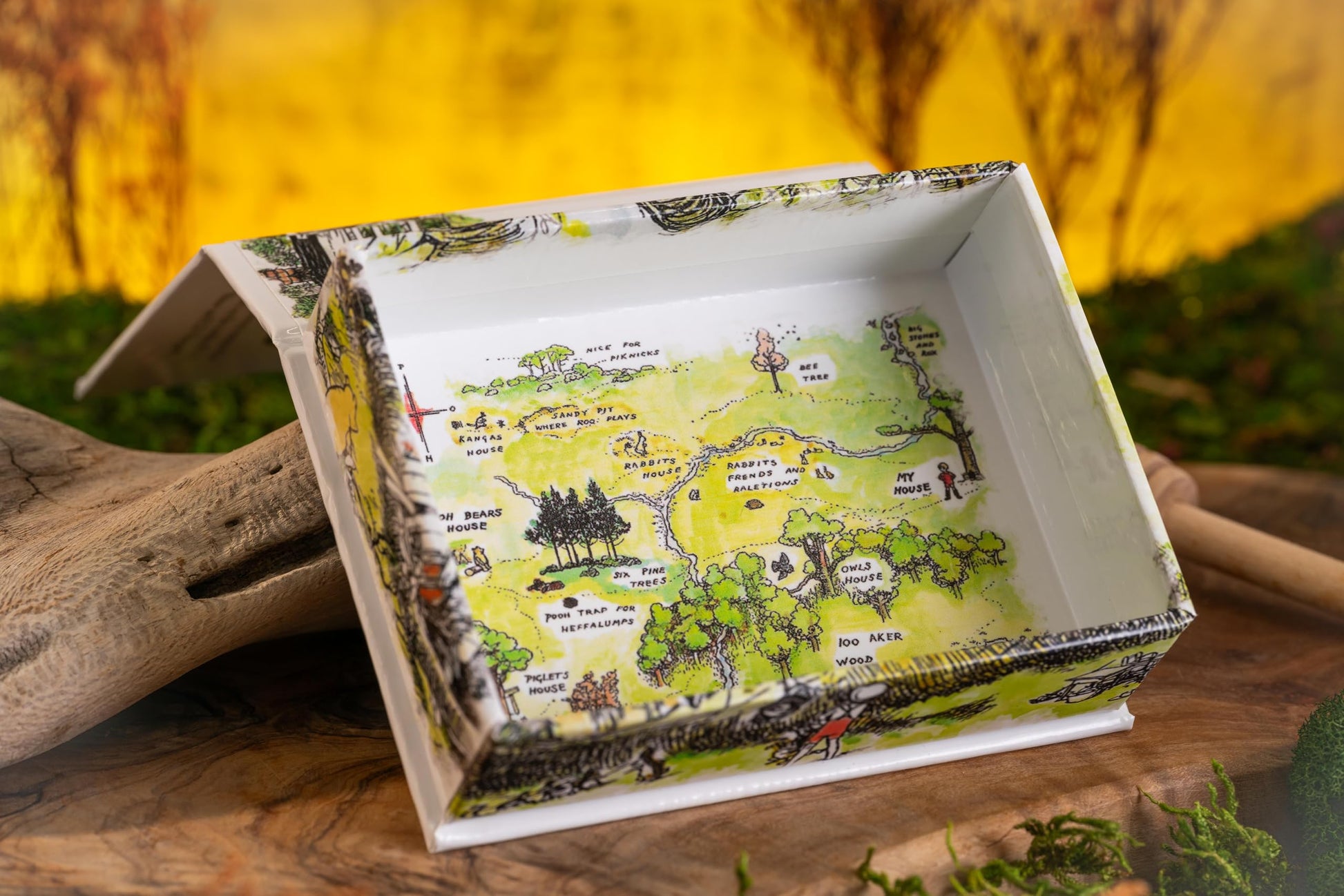 Luxury Hundred Acre Wood Themed Deck of Playing Cards - Premium, Collectible Card Set Gift for Adults and Card Game Enthusiasts. Gold Edging, Custom