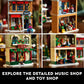 LEGO Holiday Main Street Building Set 10308, for Adults and Family, Christmas Village Building Kit, Holiday Display Set with Shops, Streetcar and 6