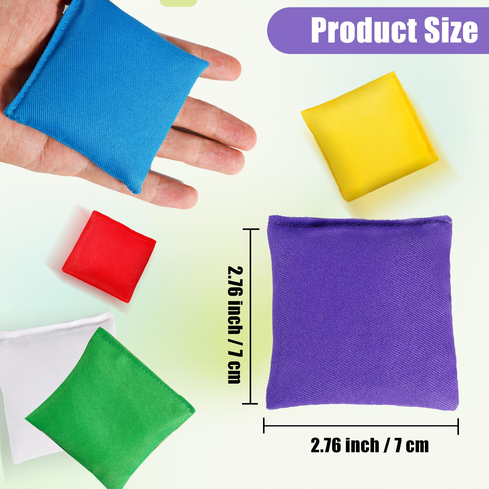 Dyrfolm 32 Pack Mini Bean Bags,2.76 X 2.76 Inch