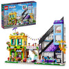 LEGO Friends Downtown Flower and Design Stores 41732 Building Set - Buildable Toy with Apartment, Shops, House, and Classic Characters, Model to