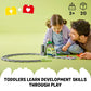 LEGO DUPLO Town Train Tunnel and Tracks Expansion Set - 10 Extra Pieces of Train Tracks - Preschool and Toddler Train Set, Ages 2+ - Building Toy