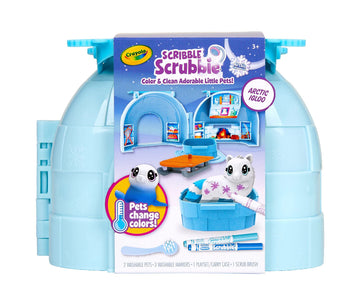Scribble Scrubbie Pets Arctic Igloo, Color Change Pets & Storage Case, Gift for Girls & Boys