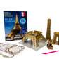 Little Learning Hands 3D Puzzles for Adults and Kids | France Eiffel Tower Puzzle 3D Model Kit | Eiffel Tower Architecture Model Building Kit |