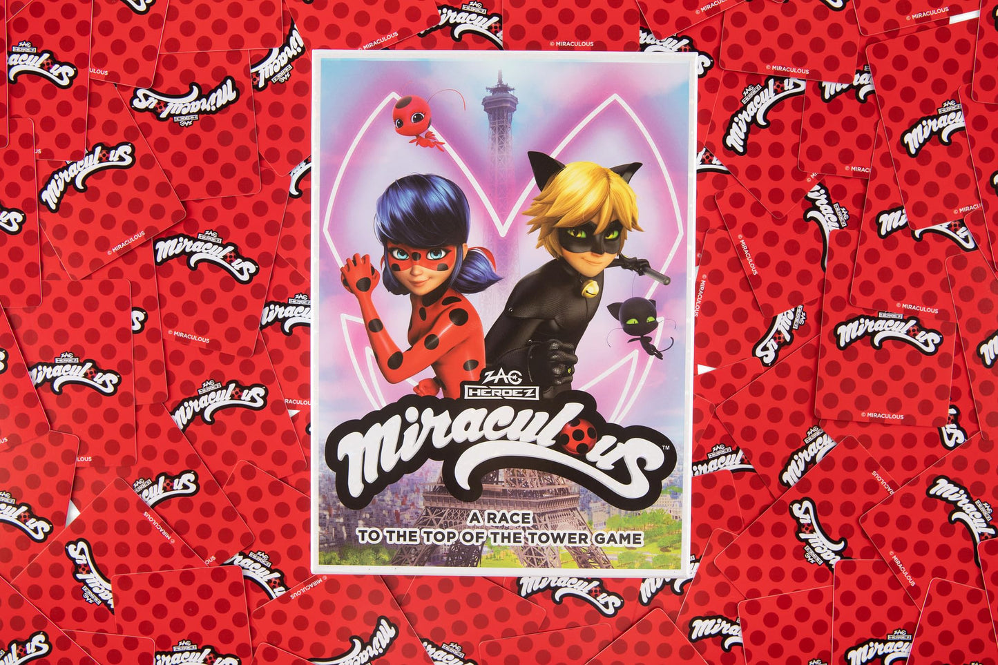 Miraculous Board Game - Race to the Top of the Tower - Fun Action Game for Kids | Super Hero Adventure Game Featuring Ladybug, Cat Noir & Friends