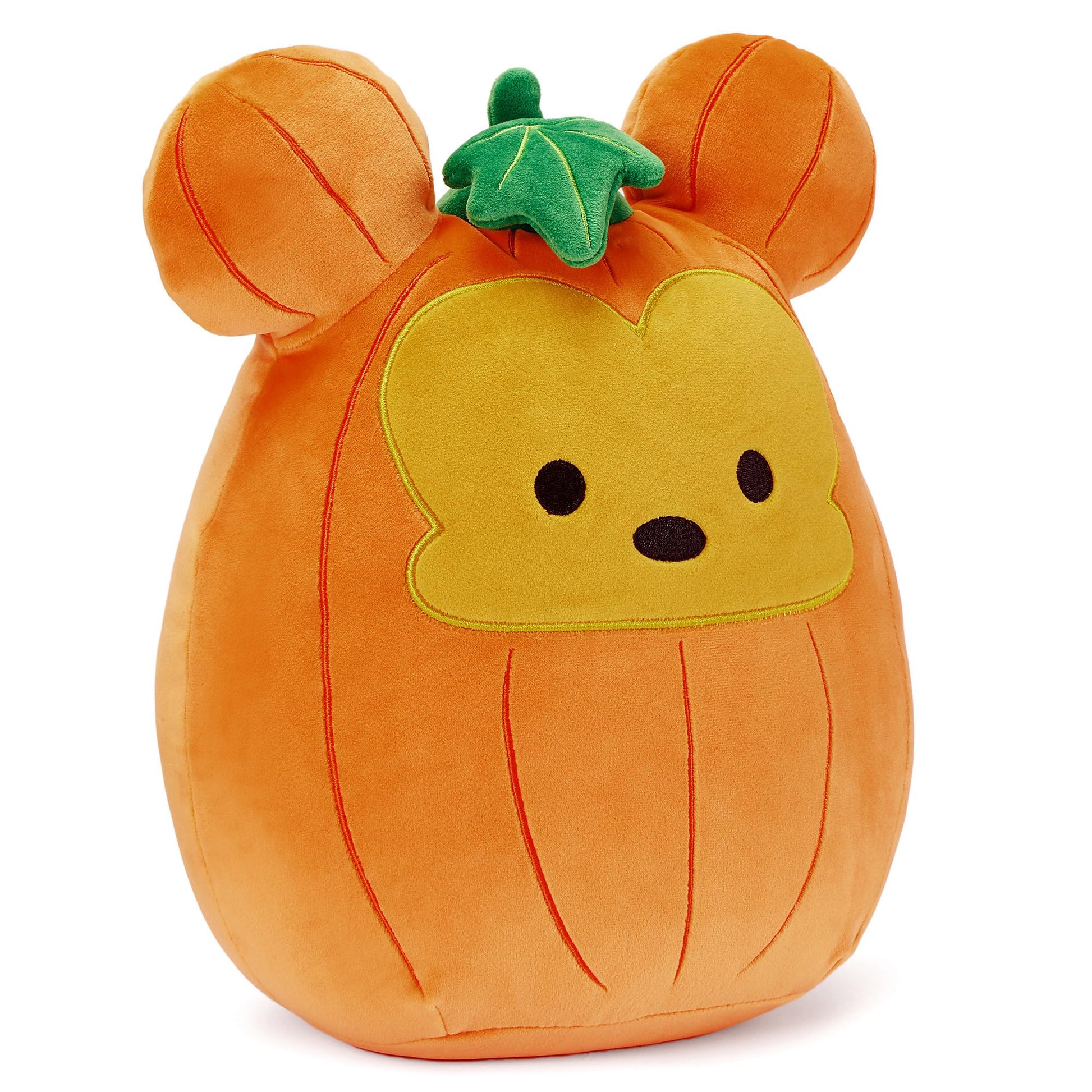 Disney Store Official Mickey Mouse Pumpkin Squishmallows Plush - 11 Inch Disney Halloween Stuffed Animal with Embroidered Features, Detailed Plush