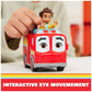 DC Comics Disney Junior Firebuds, Bo and Flash, Action Figure and Fire Engine Vehicle with Interactive Eye Movement, Kids’ Toys for Boys and Girls