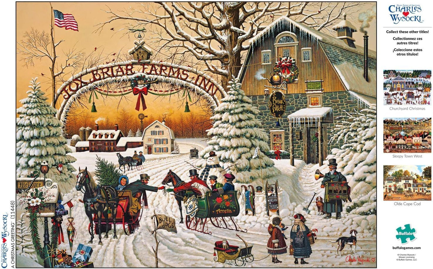 Buffalo Games - Charles Wysocki A Christmas - 1000 Piece Puzzle for Adults