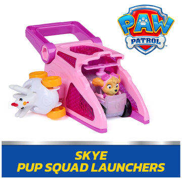 Paw Patrol Skye Pup Squad Launchers with Chickaletta 2-Pack Toy Vehicles