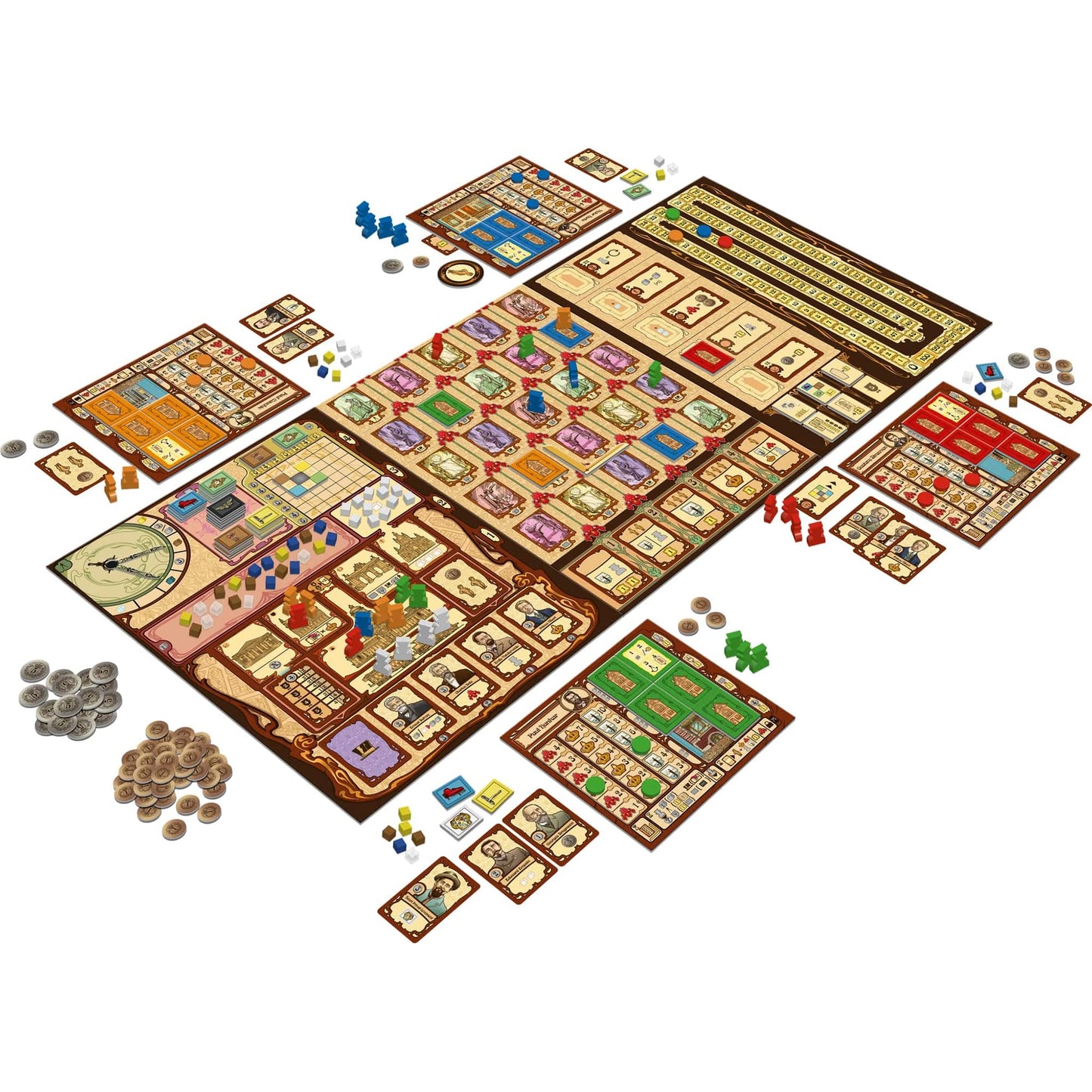 Geek Attitude Games Bruxelles 1893 Including Belle Epoque Expansion - Worker Placement & Bidding Strategy Board Game, Ages 14+, 2-5 Players