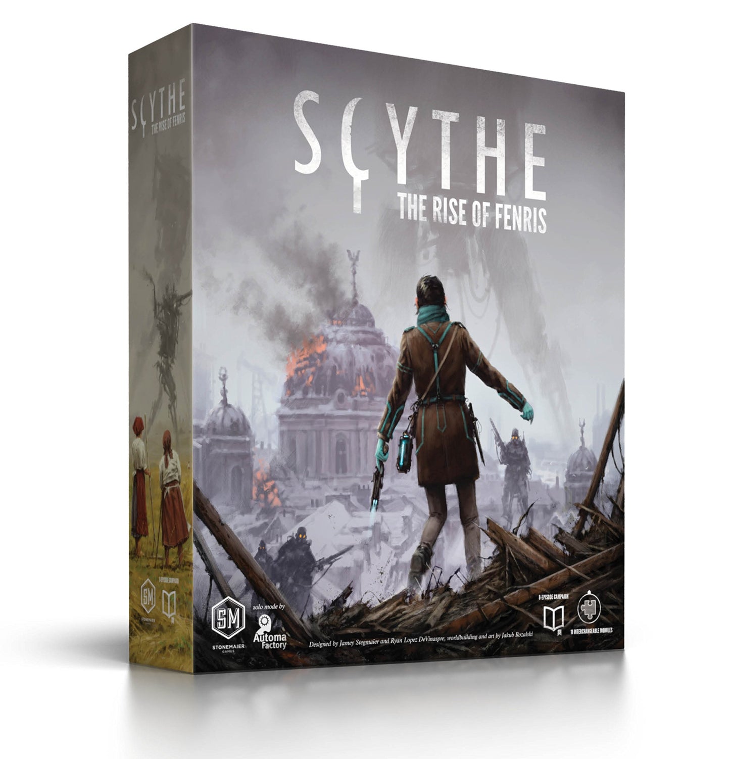 Stonemaier Games: Scythe: The Rise of Fenris by Ryan Lopez DeVinaspre & Jamey Stegmaier | 8 Episode Scythe Campaign and 11 Modules, Including