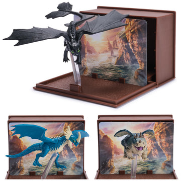 Dreamworks Dragons Book of Dragons Multi-Pack, 3 Dragon Figures