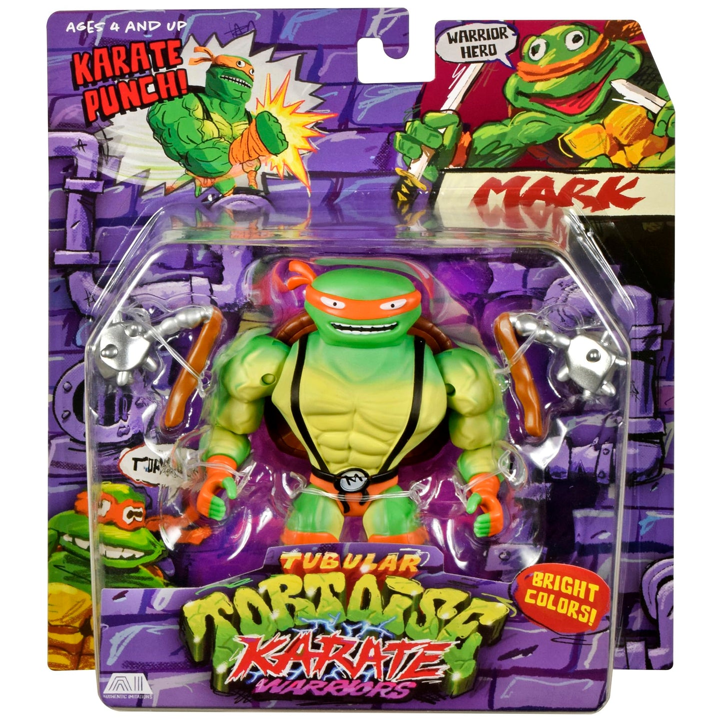 Teenage Mutant Ninja Turtles Michelangelo and Mark Theatrical Short Figure 2-Pack by Playmates Toys
