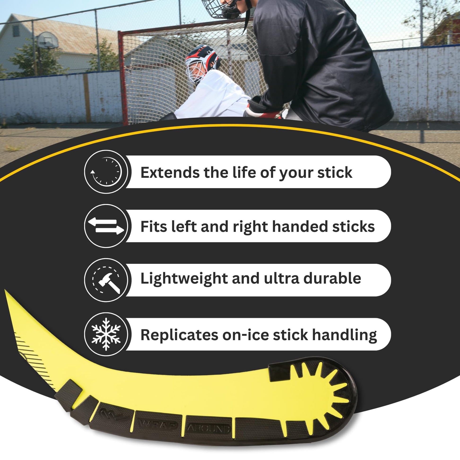 Hockey Stick Blade Protector for Off Ice Training, Street Hockey, 3-Pack