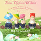 5PCS Doll Clothes for Sonny Angel, Fits 3 Inch Minifigures Outfit Includes Pants, Top, Shoes, Necklace & Suitcase, Cute Display and Decoration