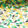 Green Gold and Black Graduation Confetti 2026, 1000 Pcs Congrats Grad Confetti Class of 2026 Party Table Centerpiece for 2026 Graduation Party