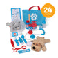 Melissa & Doug Examine and Treat Pet Vet Play Set, 24-Piece Animal Doctor Playset with Dog & Cat Plushies, Pet Doctor Kit & Accessories, Preschool