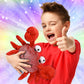 Puzzled Super Soft Red Crab Plush, 12"