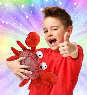 Puzzled Super Soft Red Crab Plush, 12"