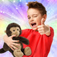 DolliBu Monkey Plush - Super Soft Stuffed Animal, Cute Brown Wildlife Plush, Adorable Fluffy Stuffed Toy for Boys and Girls, Stuffed Zoo Animal Gift