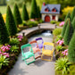 5Pcs Colourful Simulation Mini Folding Back Small Chair Model,Miniature Scene Accessories,Miniature Plastic Furniture Accessories Scene Props