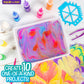 Made By Me Marbling Studio, 25-Piece Marbling Kit for Kids - Make 10 Pour Paint Art Projects - Dip & Paint Marbling Arts & Crafts for Ages 6-9 - Fun