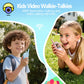 Video Walkie Talkies for Kids, Rechargeable Kids Walkies Talkies 2 Pack, Indoor Outdoor Toys for Game Party Camping, Christmas Birthday for Aged 3 4 5
