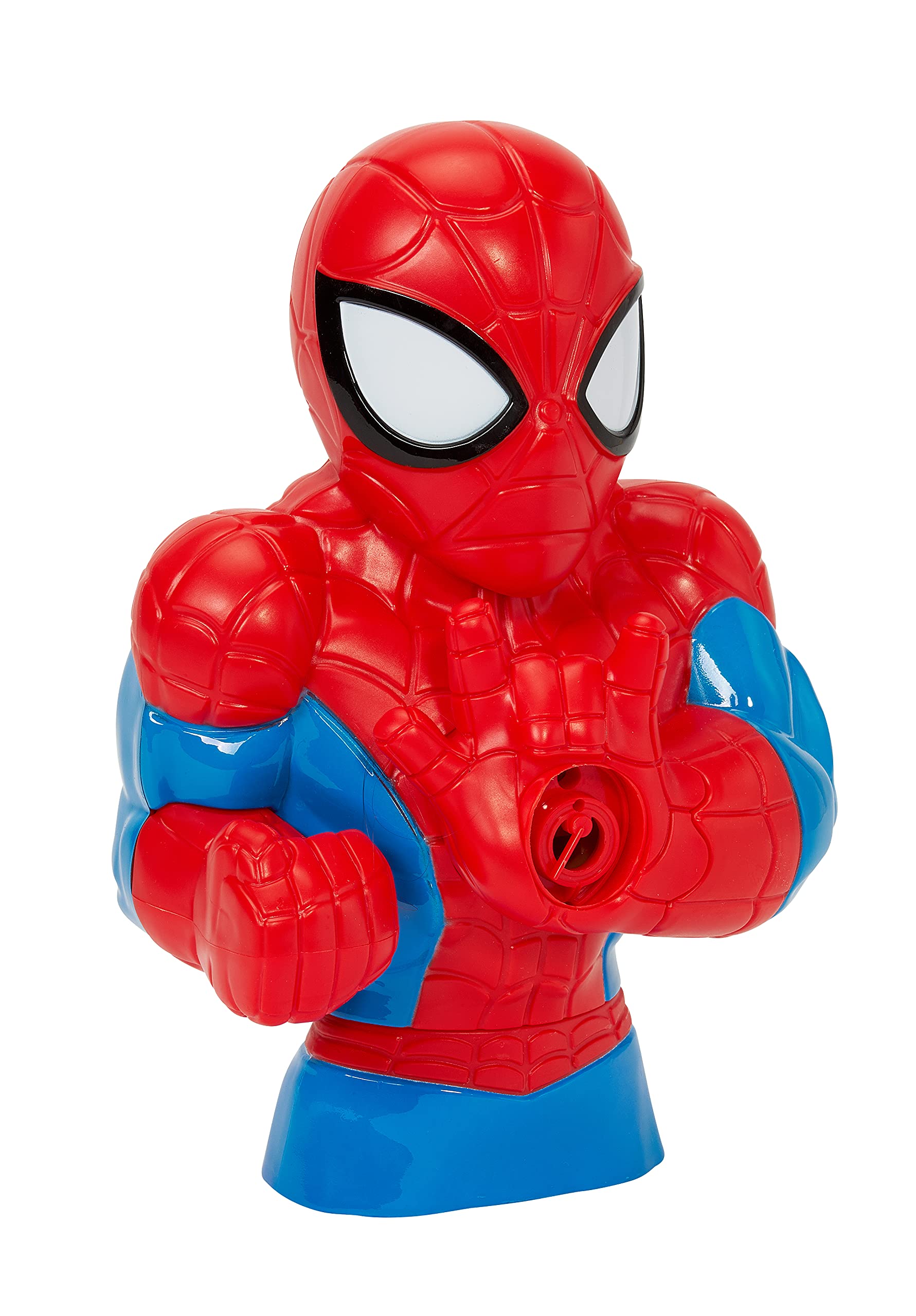 Little Kids Marvel Spider-Man Action Bubble Blower Machine, Includes Bubble Solution, Multi