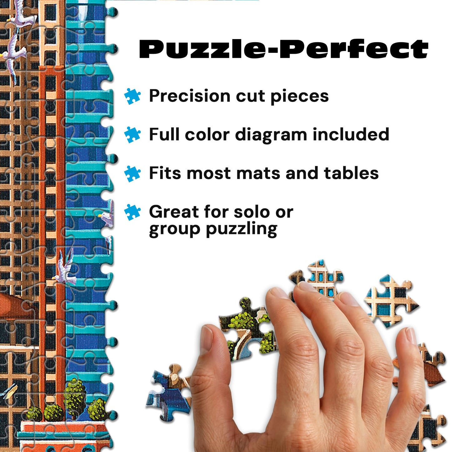 Buffalo Games - Eric Dowdle Chicago The Windy City - 300 Large Piece Puzzle
