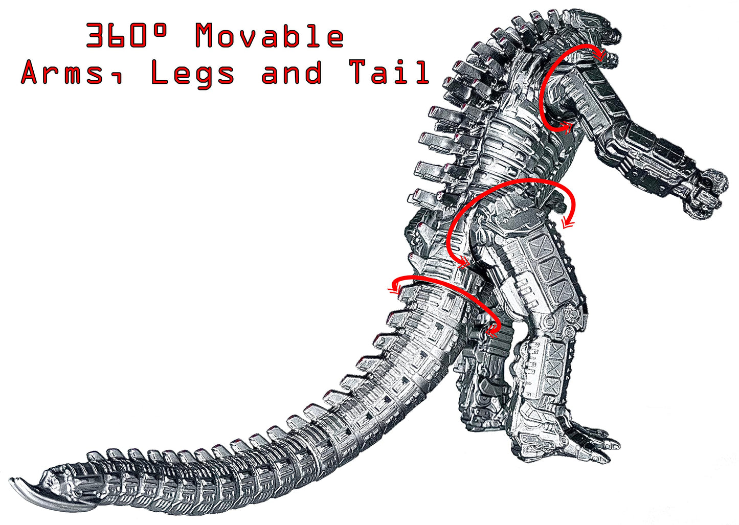 TwCare MechaGodzilla Mecha Monster vs. Kong Toy Action Figure, 2021 Movie Series Movable Joints King of The Monsters Dinosaur Birthday Kid Gift