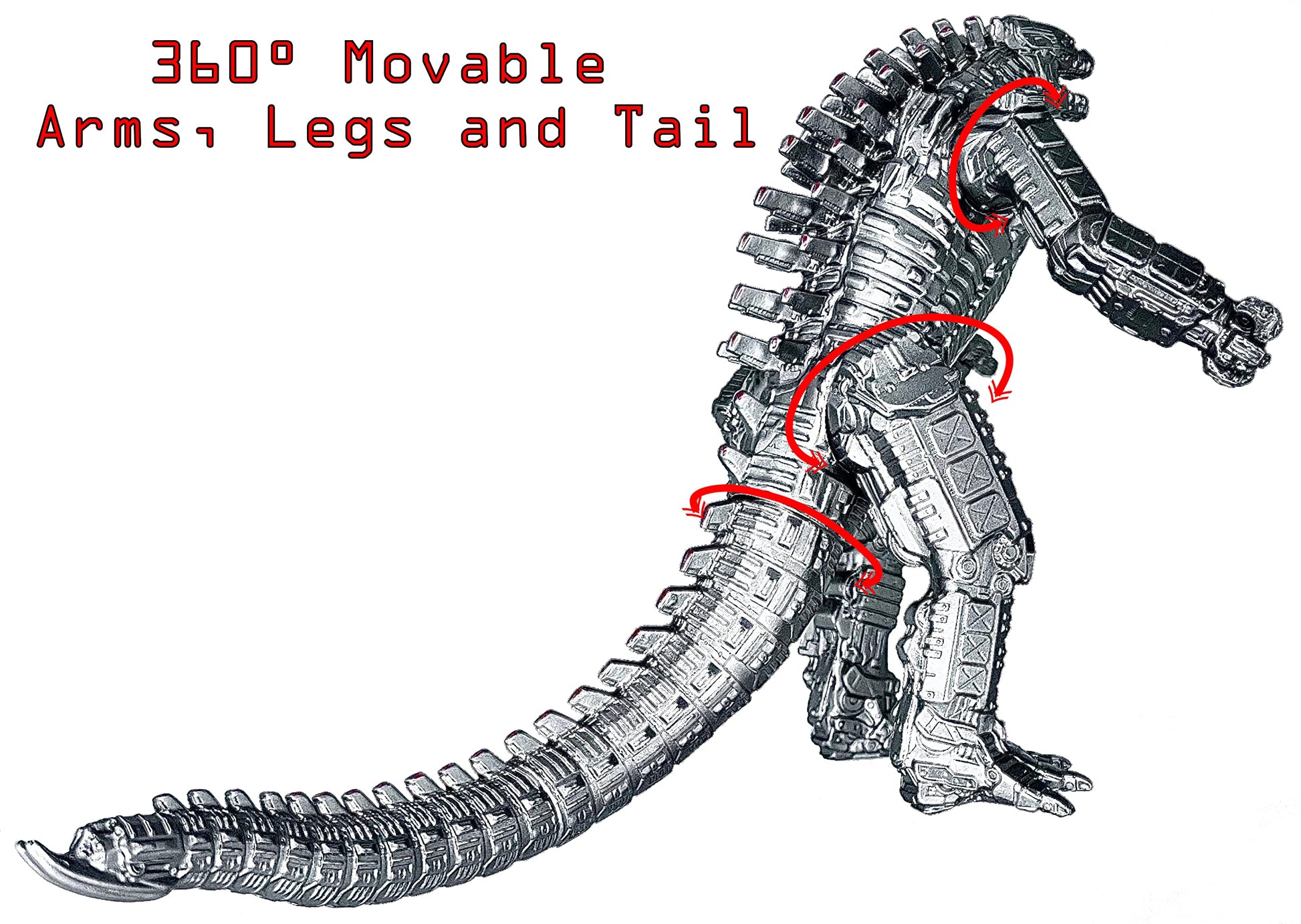 TwCare MechaGodzilla Mecha Monster vs. Kong Toy Action Figure, 2021 Movie Series Movable Joints King of The Monsters Dinosaur Birthday Kid Gift