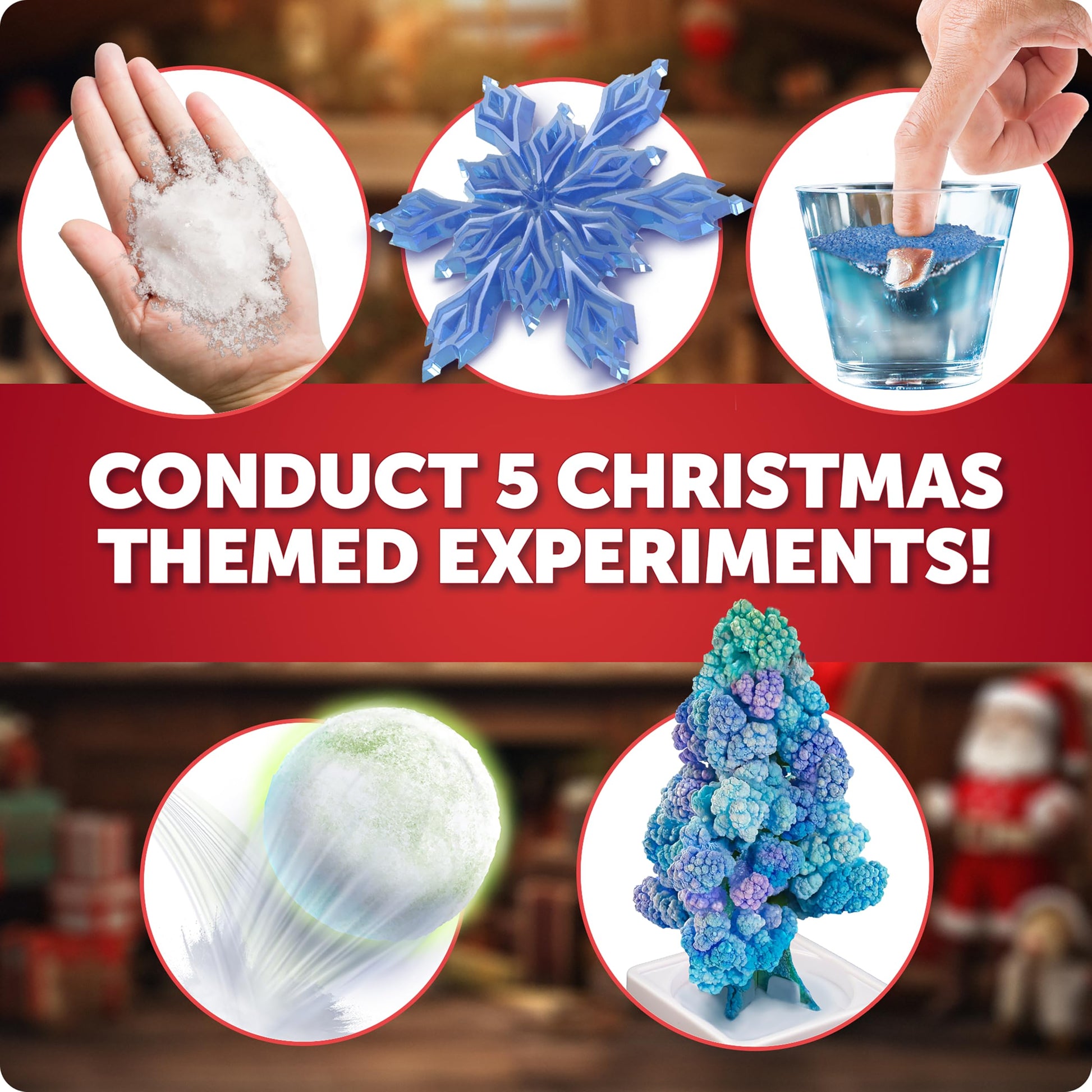 Blue Marble Santa's Christmas Science Workshop Kit for Kids Ages 8+