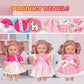 ARTST Doll-Clothes-Accessories 7 Set Baby-Doll-Clothes Suitable for 8-10-Inch-Dolls Included Tablewar and Hangers