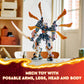 LEGO NINJAGO Cole’s Titan Dragon Mech Adventure Toy for Boys and Girls, Ninja Toys, Playset with 1 Ninja Minifigure, NINJAGO Mech with Dragon Wings,